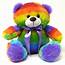 The Noodley Rainbow Teddy Bear Plush Stuffed Animal For Toddlers Boys 