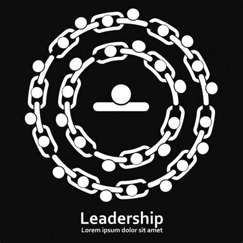 People In Chain Leadership Stock Vector Image By ©ngaga35 114794352