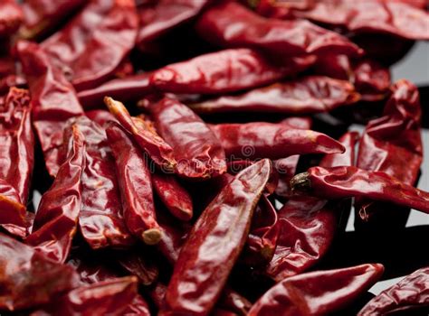 Dried Red Chili Peppers Stock Image Image Of Ingredient 17009061