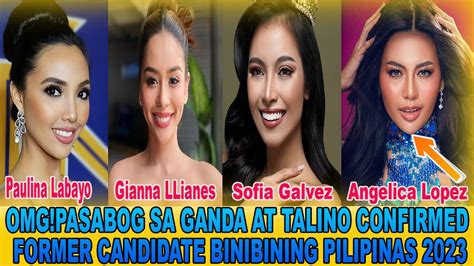 Angelica Lopez Confirmed Candidate BINIBINING PILIPINAS YouTube