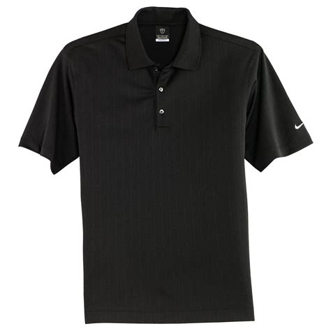 Nike Golf Mens Black Dri Fit Ss Textured Polo