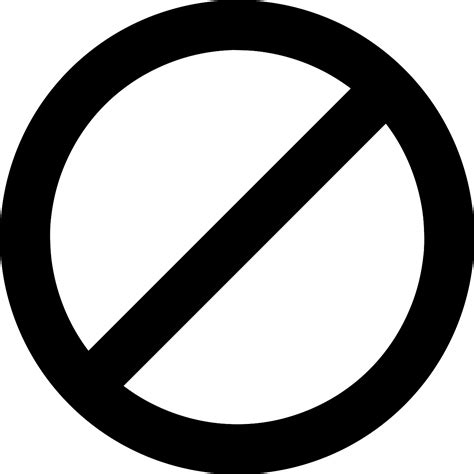 Svg Prohibited Banned Warning Symbol Free Svg Image And Icon Svg Silh