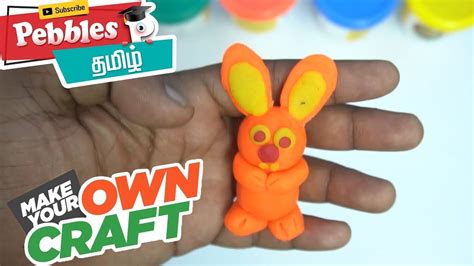 How To Make Rabbit In Clay Easy Clay Modelling Craft Youtube