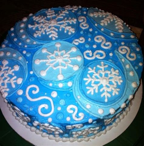 Snowflake Cake Snowflake Cake Cupcake Cakes Frozen Birthday Cake