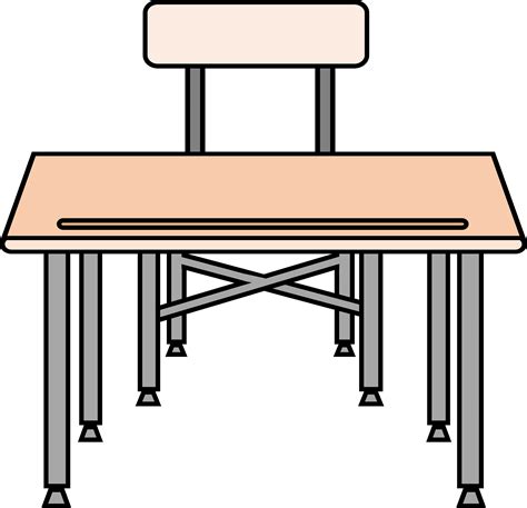 free clipart school desk and chair