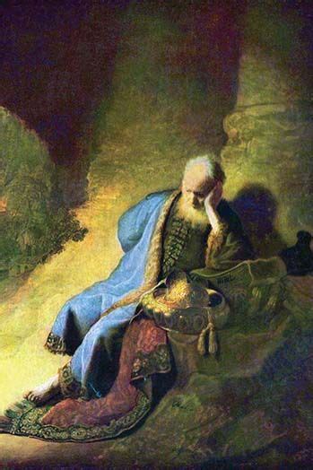Jeremiah Mourning Over The Destruction Of Jerusalem By Rembrandt Van
