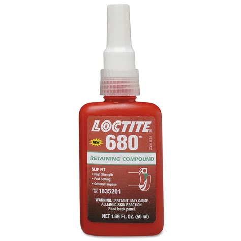 Loctite 1835201 Green 680 Retaining Compound 50 Ml Bottle 4000 Psi