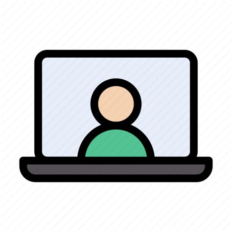 Account Laptop Notebook Profile User Icon