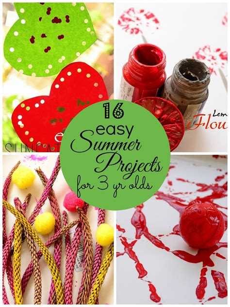 Practical Mom 16 Easy Summer Projects For 3 Year Olds