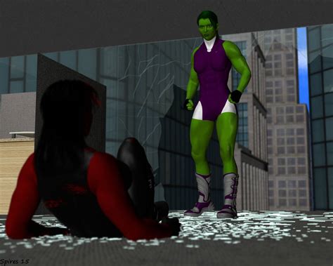 She Hulks Fighting 2 By Spiresrich On Deviantart