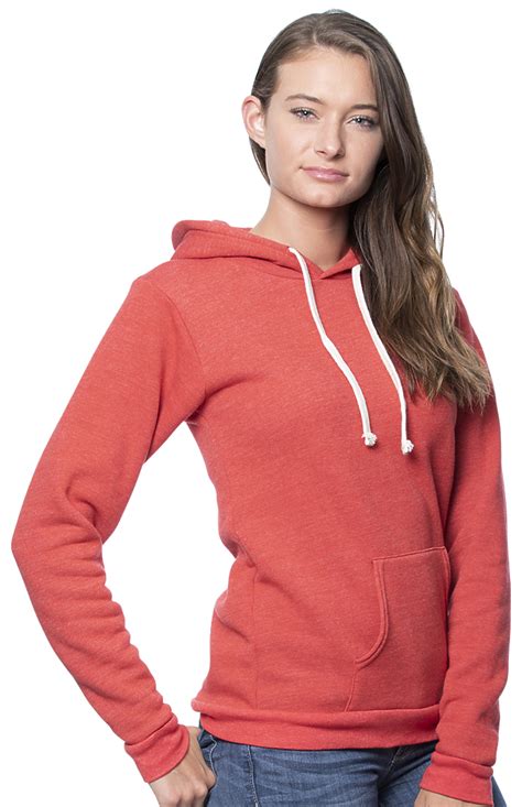 Unisex Eco Triblend Fleece Pullover Hoodie Royal Wholesale