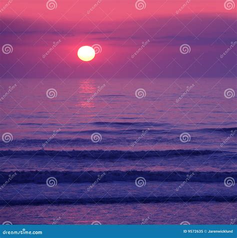 Beautiful Pink Sunset Or Sunrise Stock Image Image Of Blue Pretty