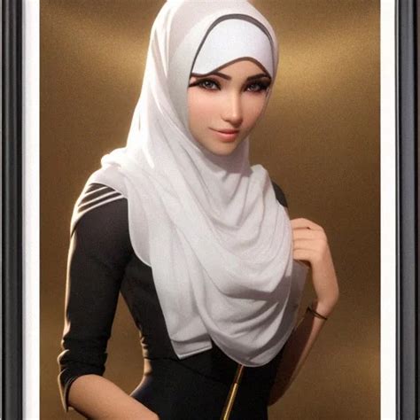 ai art generator hijab futa without any clothes show off her body