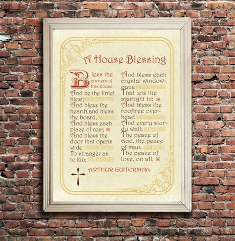 A House Blessing Typography Art Various Sizes Digital Print Etsy