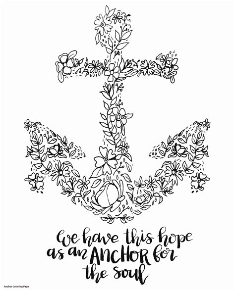 20 anchor total coloring image! Anchor Coloring Page at GetColorings.com | Free printable ...