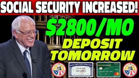 Ssa Announced 2800mo Social Security Increase Check Deposit