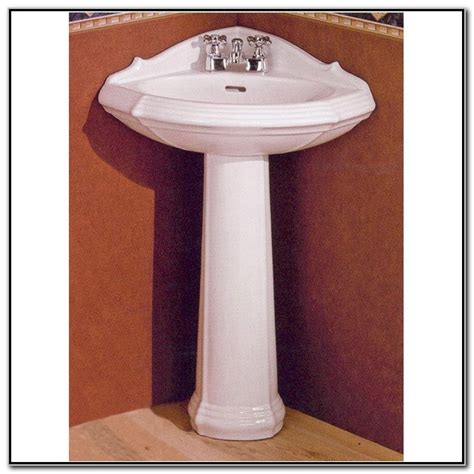 Small Corner Pedestal Bathroom Sink Sink And Faucets Home