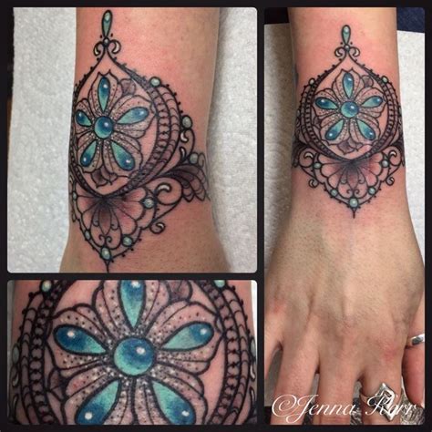 Jenna Kerr On Twitter Cuff Tattoo Lace Sleeve Tattoos Hand Tattoos