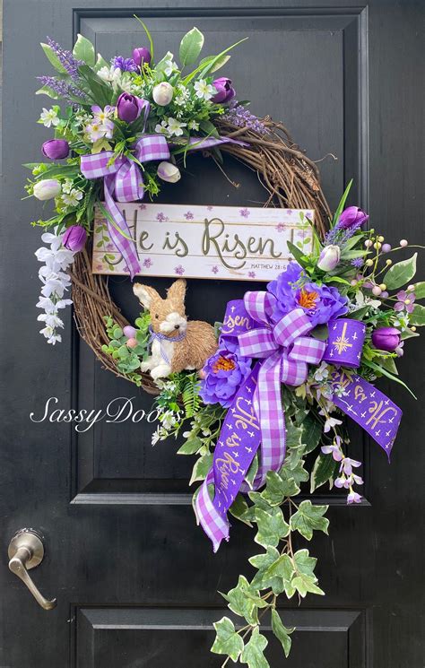 Easter Wreaths Easter Religious Wreaths Spring Wreaths For Front Door