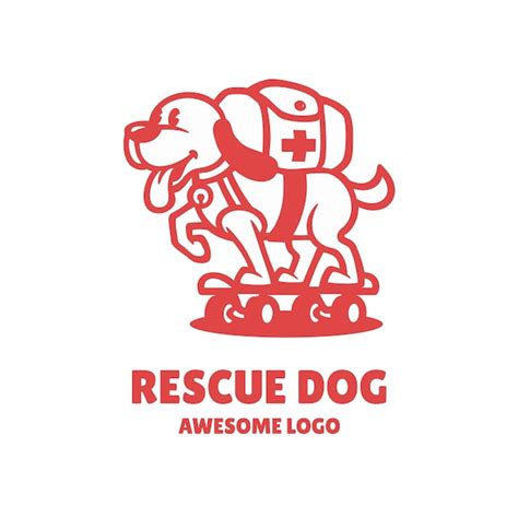 Premium Vector Rescue Dog Logo