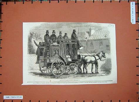 Amazon｜1860 の De Tivoli Patent のオムニバスの輸送の馬キャリッジ｜アートワーク・ポスター オンライン通販