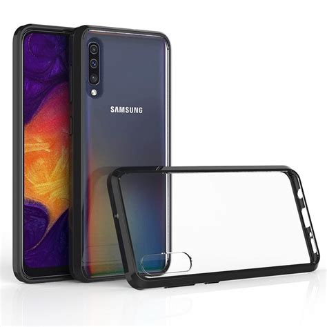 For Samsung Galaxy A50 Case Crystal Hybrid Bumper Clear Hard Acrylic