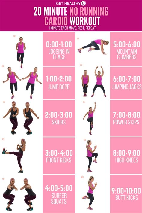 20 Minute No Running Cardio Workout