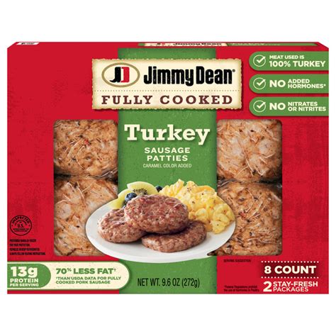 Save On Jimmy Dean Fully Cooked Turkey Sausage Patties Ct Order