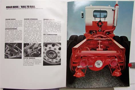 1975 White Road Boss Features Sales Brochure Original
