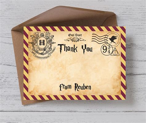 Mar 16, 2018 · the wizarding world is filled with memorable characters. Witches & Wizards Thank You Card Harry Potter - Inspired
