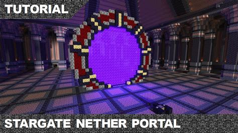Minecraft Stargate Nether Portal Tutorial And Download Youtube