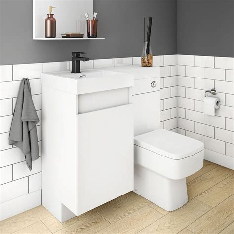 Stunning range of bathroom sink cabinets & units. Arezzo 900mm Gloss White Combination Bathroom Suite Unit ...