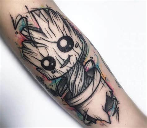 Here are a few examples: Baby Groot tattoo by Christian Carrion | Post 27830 | Baby groot tattoo, Groot tattoo, Tattoos
