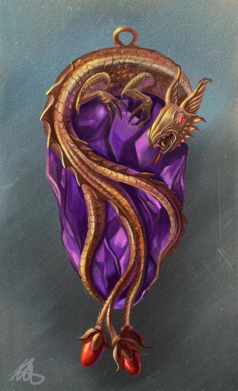Dragon Amulet By Alexanderkorolev On Deviantart Amulet Fantasy Props