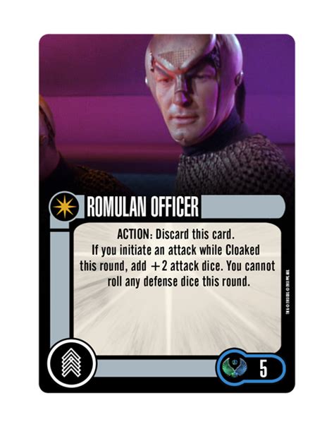 Romulan Officer Cost 5 Star Trek Attack Wing Wiki Fandom
