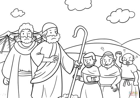 See more ideas about coloring pages, coloring books, colouring pages. The People Gathered in Opposition to Moses and Aaron ...