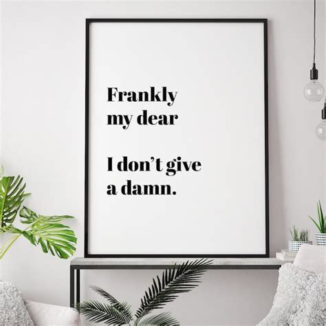 Frankly My Dear Etsy