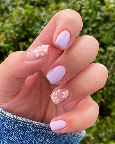 Spring Nails Ideas For Square Shaped Nails Short Nail Design In 2021