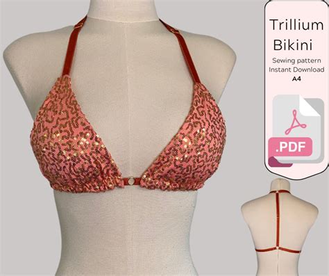 Triangle Bikini Sewing Pattern Etsy