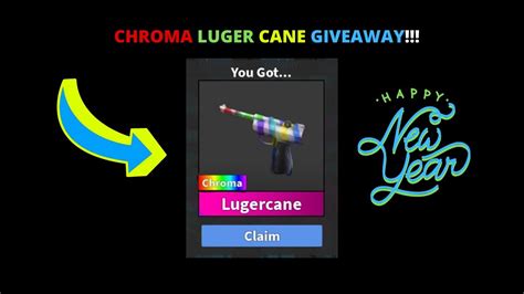 Chroma luger is a godly gun that is obtainable (by chance) from opening gun box 1. Eternal Cane Live Giveaway Roblox Mm2 Christmas Update Free Godlies - Beyond Roblox Codes May 2019