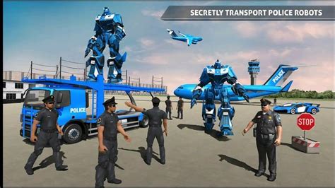 Us Police Robot Car Game Police Plane Transport Android Gameplay