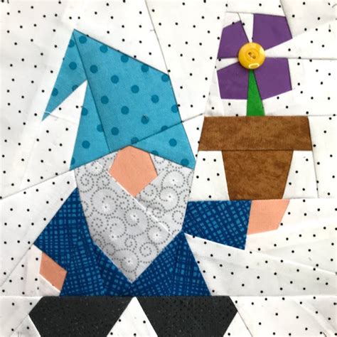 Craft Supplies And Tools Kits And How To Boo 2 Gnome Paper Pieced Block