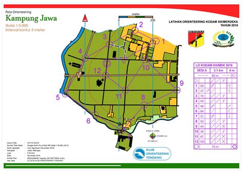 Tujuan dari orienteering adalah untuk menemukan titik kontrol dengan menggunakan peta dan kompas untuk menavigasi melalui hutan. Peta Orienteering Indonesia