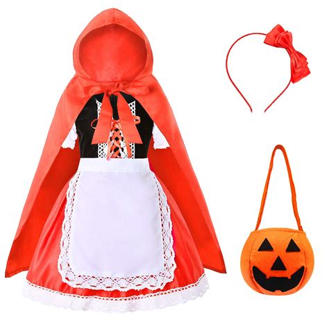 Buy Doxrmurulittle Red Riding Hood Costume For Girls Kids Halloween