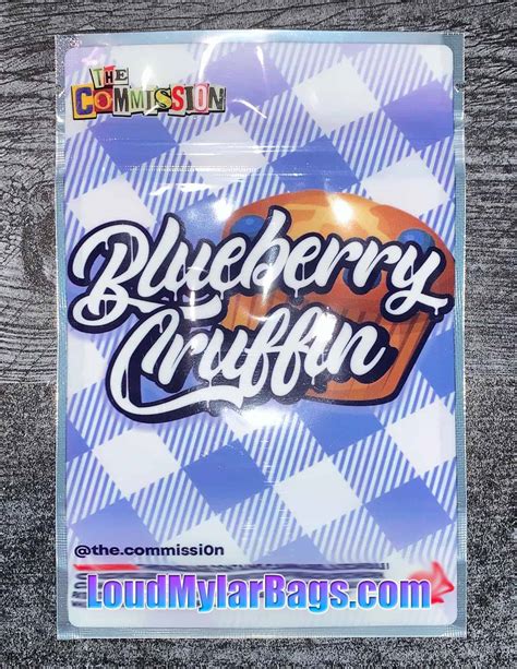 The Commission Blueberry Cruffin 35g Mylar Bags Loud Mylar Bags