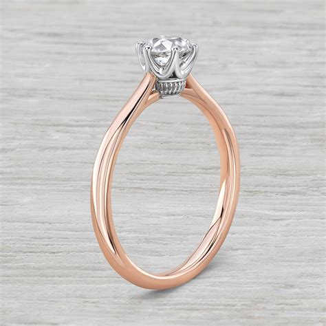 We are a privately owned & family run centre of jewellery excellence, situated in the heart of historic chester, cheshire. 14K Rose Gold Vintage Inspired Engagement Ring with .63ct Old Euro Cut Diamond