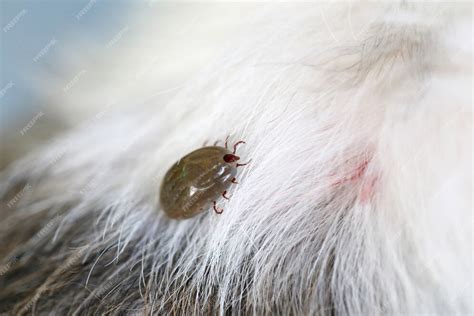 Premium Photo Big Tick On A Dog In Clearing