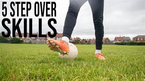 5 Step Over Skills   Learn 5 Step Over Football Skills  