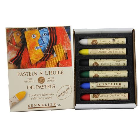 Sennelier Oil Pastels 6 Assorted Discovery Colours Sennelier Oil