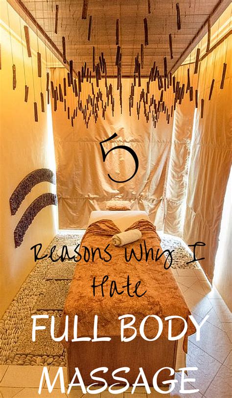 We offer finest body to body massage services for male, female and couples. 5 Reasons Why I Hate Full Body Massage